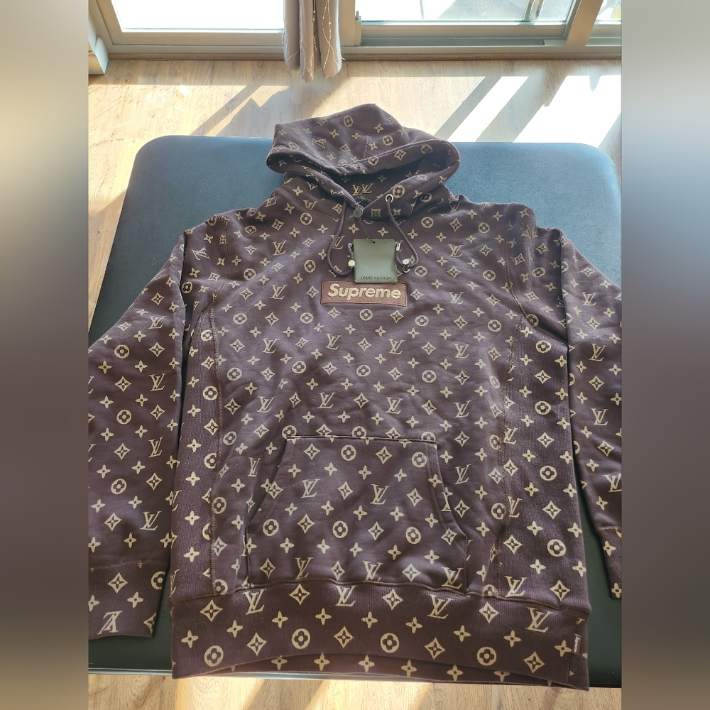 Supreme/ Louis Vuitton XL hoodie. Very rare